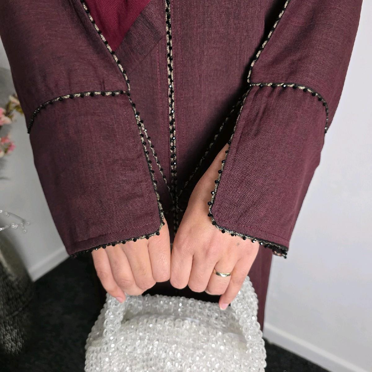 Fatiisa's Winter Closed Linen Abayas Size From 50-58