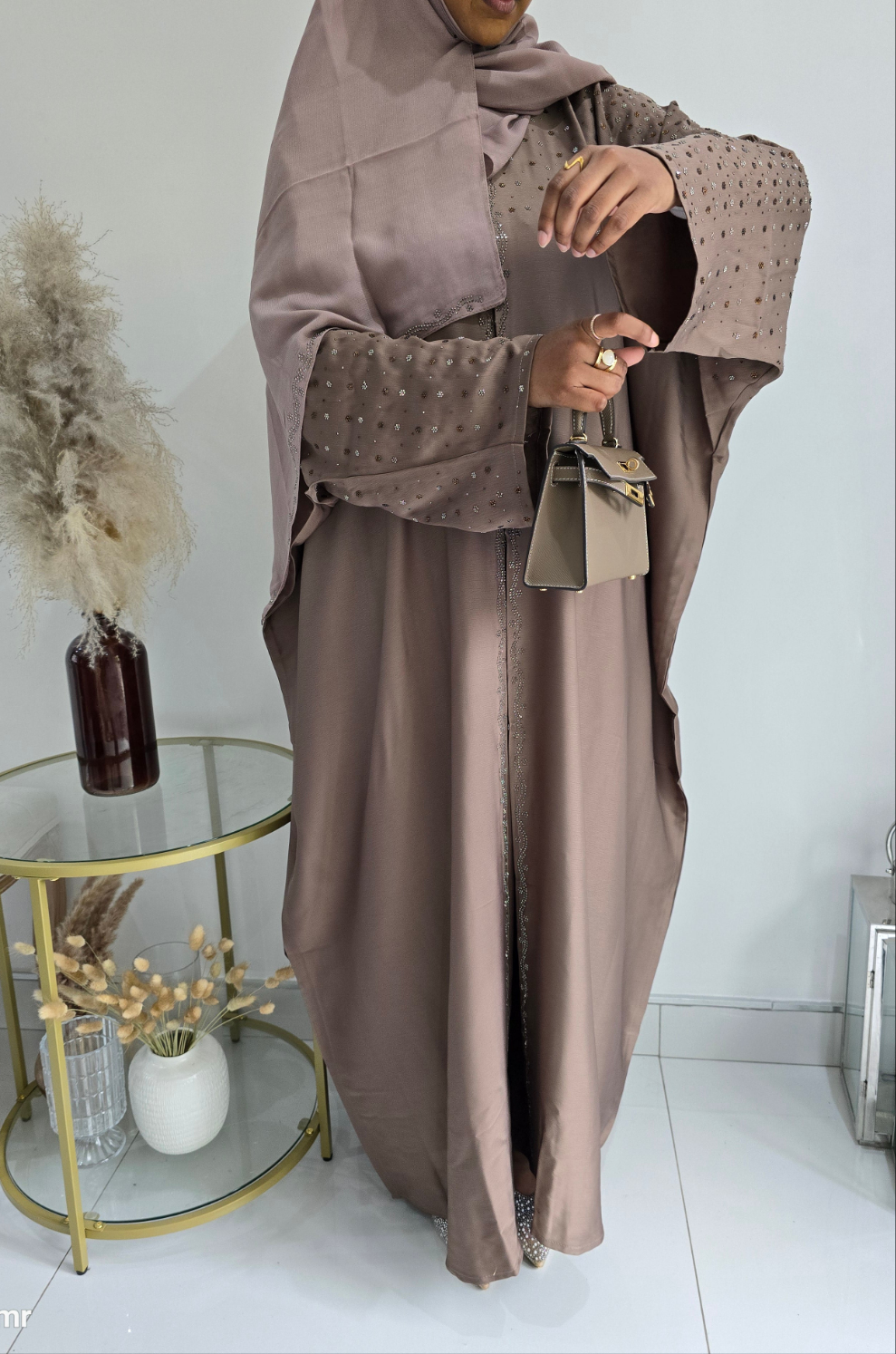 Farasa Batwings Abaya with Scarf