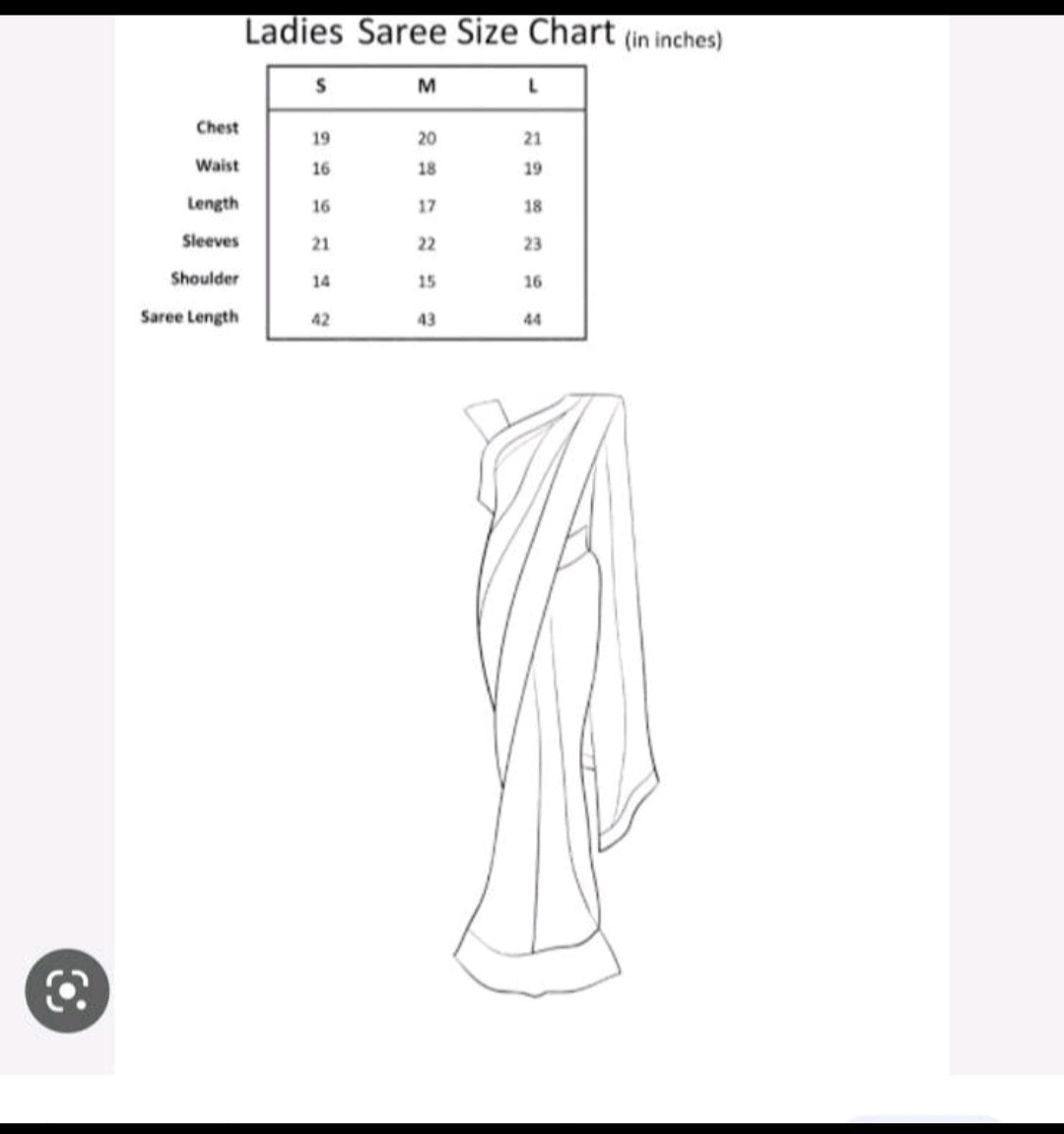 Satin Floral Printed Ready-made Saree