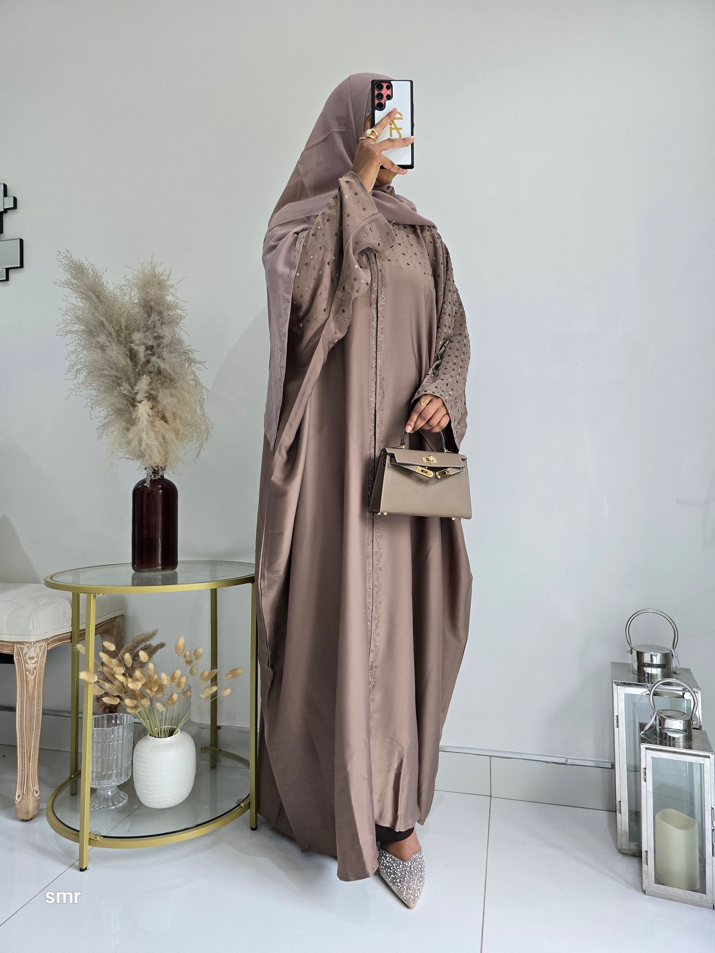 Farasa Batwings Abaya with Scarf