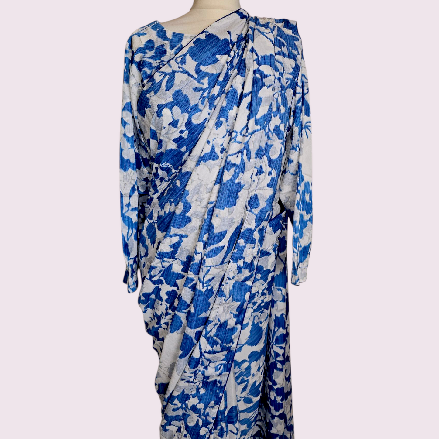 Printed satin Ready-Made saree
