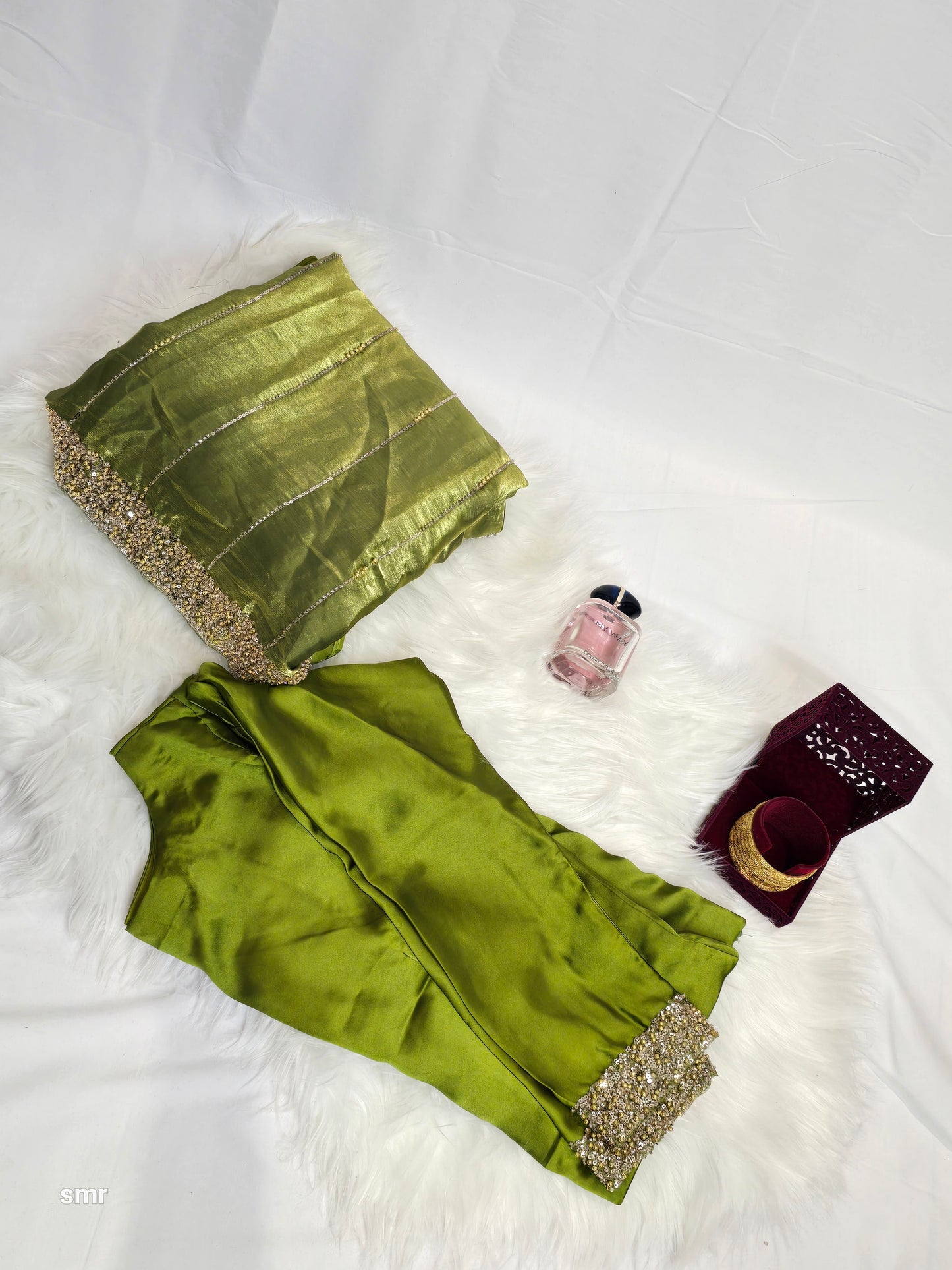 Chiffon Georgette Ready-made Saree