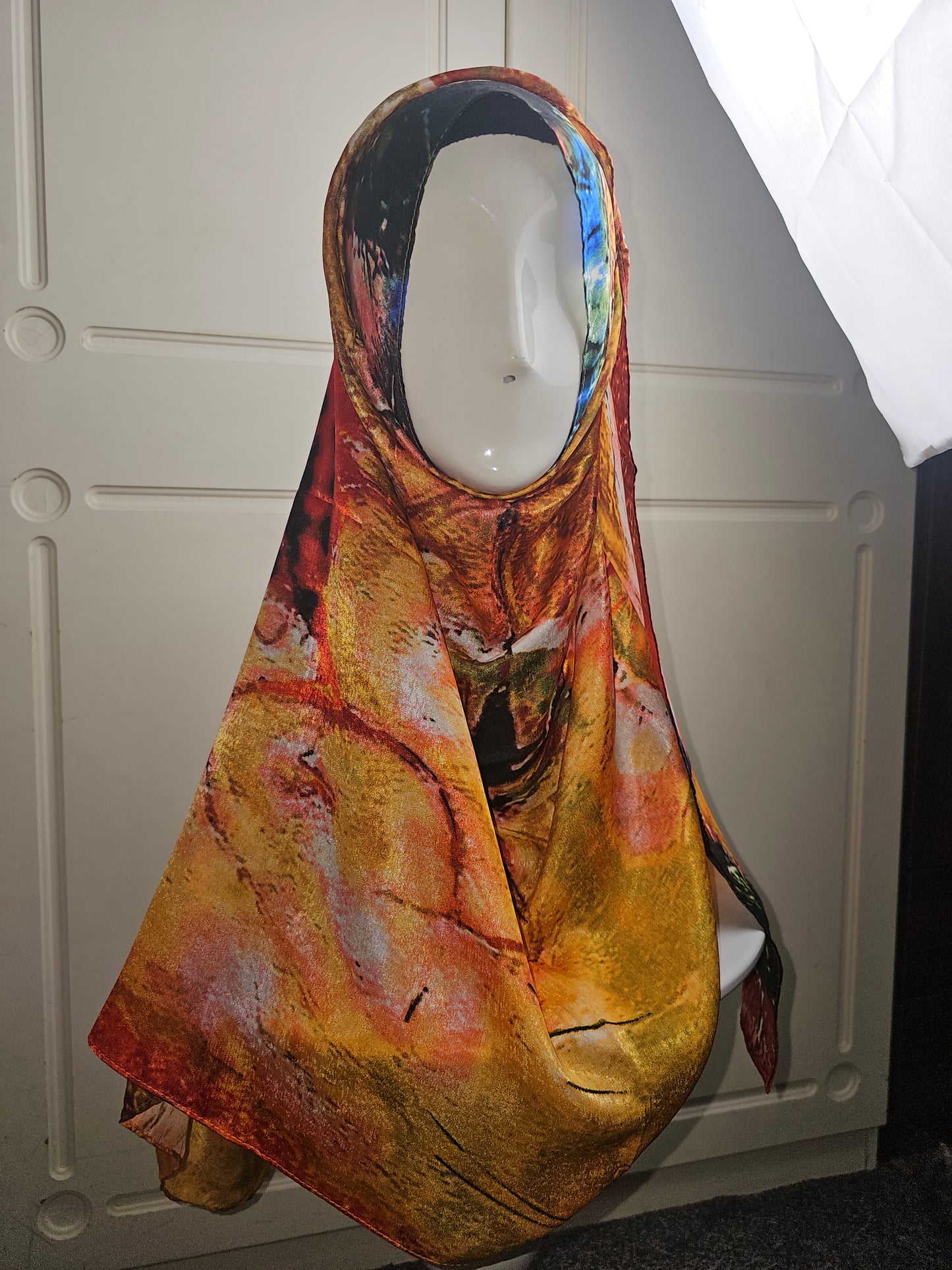 Water Print Silk Scarves