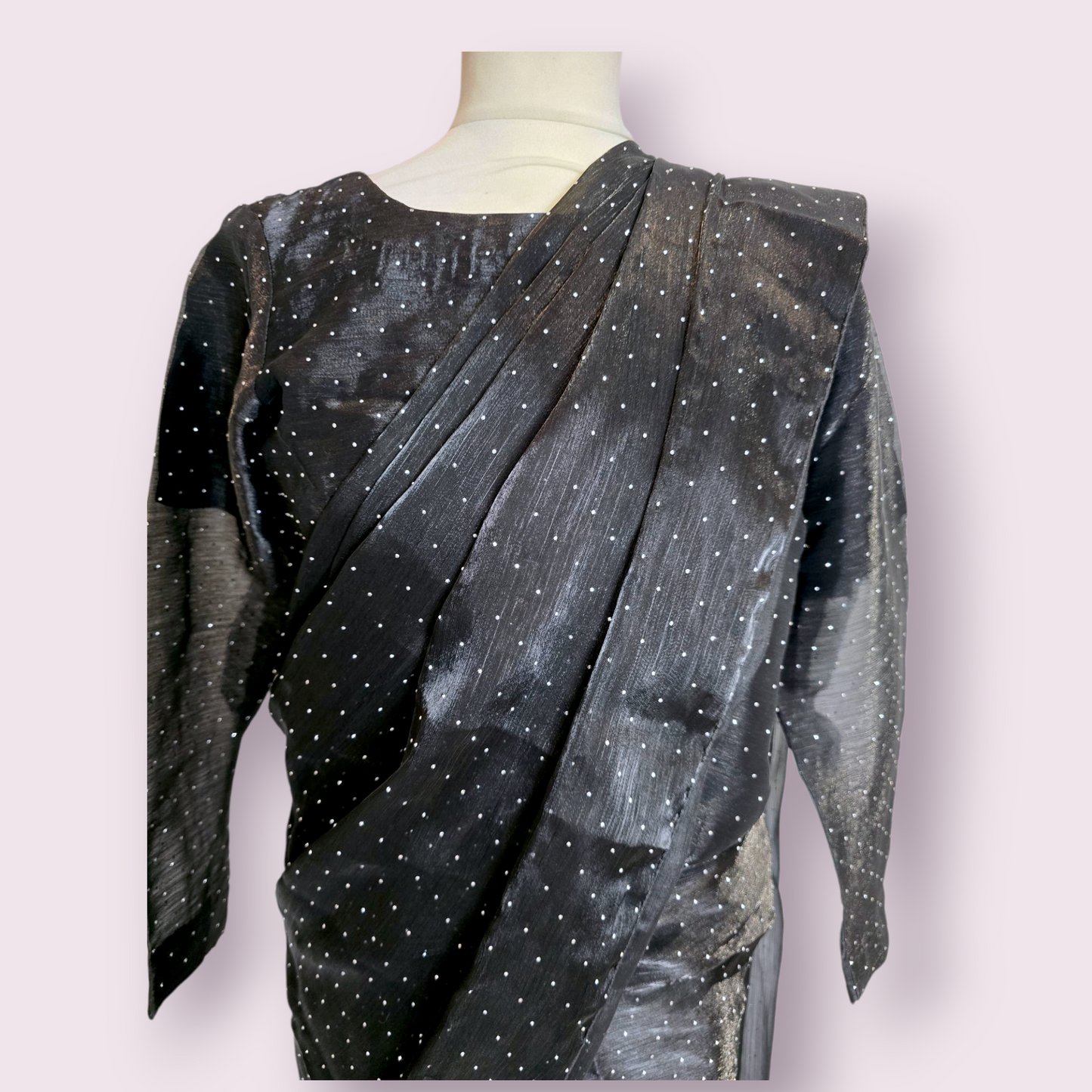 Celestial Charm Organza Ready-made Saree