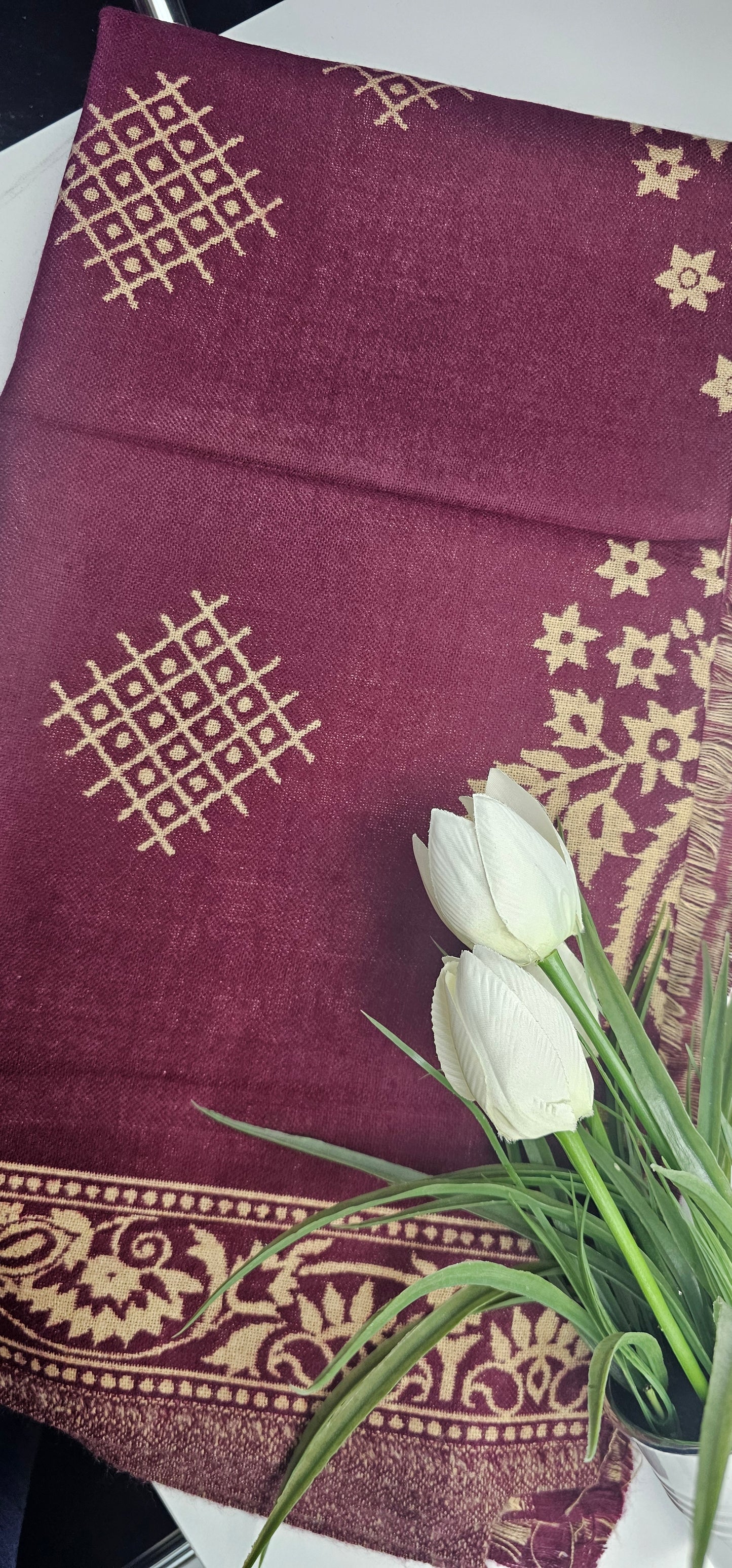 Premium Double-Sided Kashmiri Shawl – High Quality | 210cm x 100cm