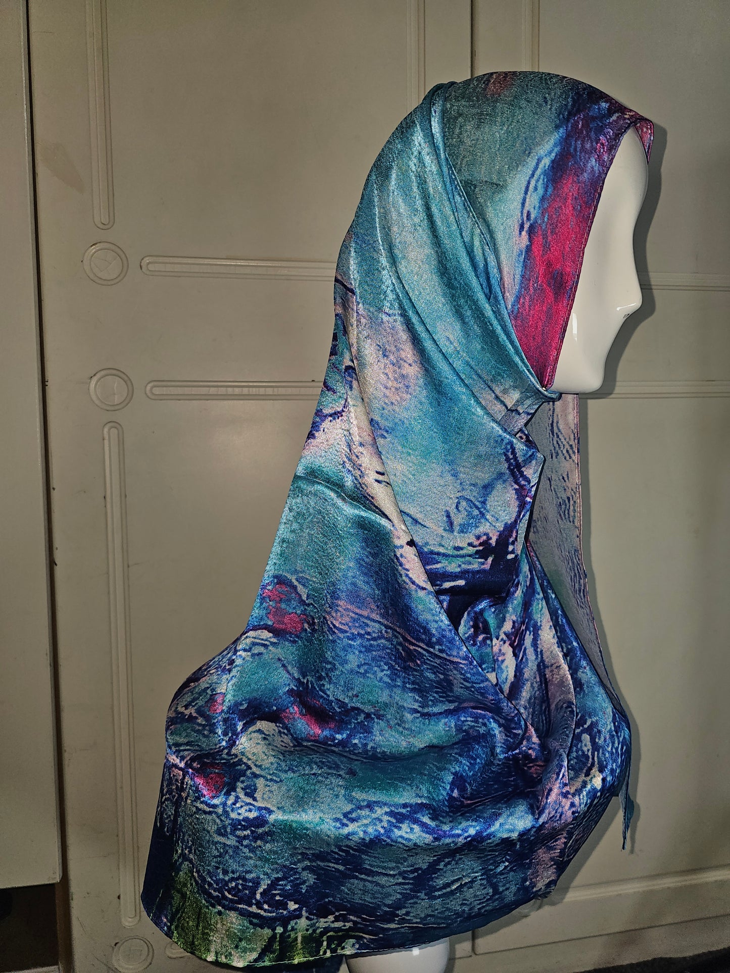 Water Print Silk Scarves