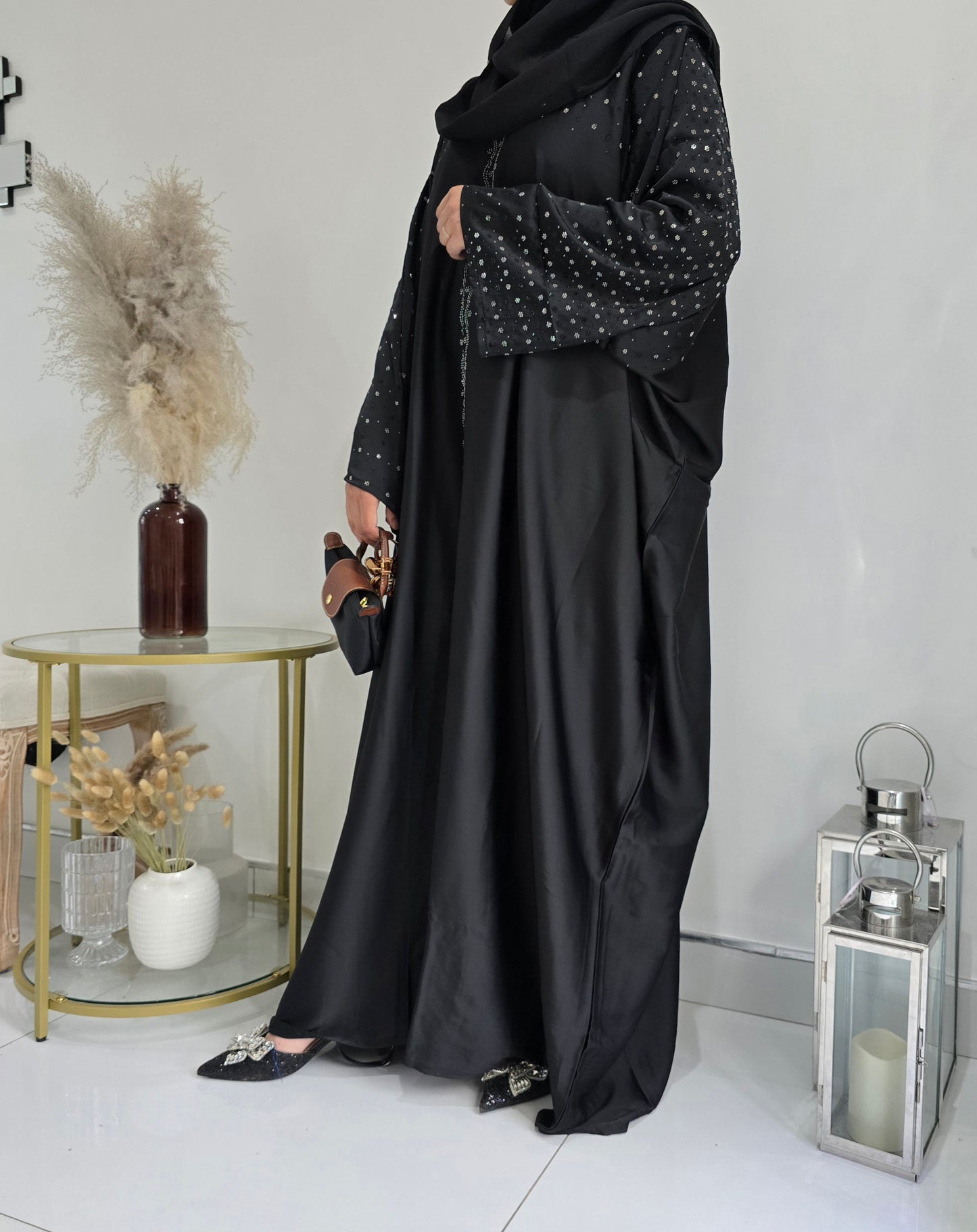 Farasa Batwings Abaya with Scarf