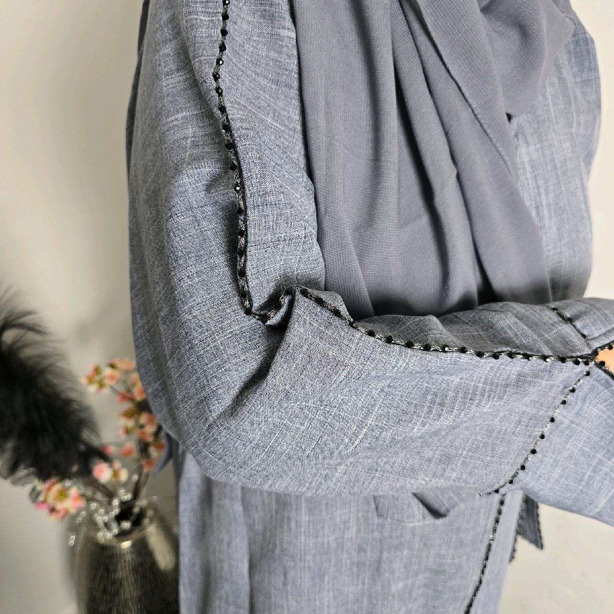 Fatiisa's Winter Closed Linen Abayas Size From 50-58