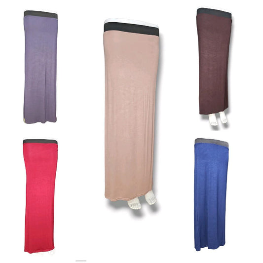 Women Ladies girls Jersey Skirts new Plain in different colours Womenswear Bottom Elastic