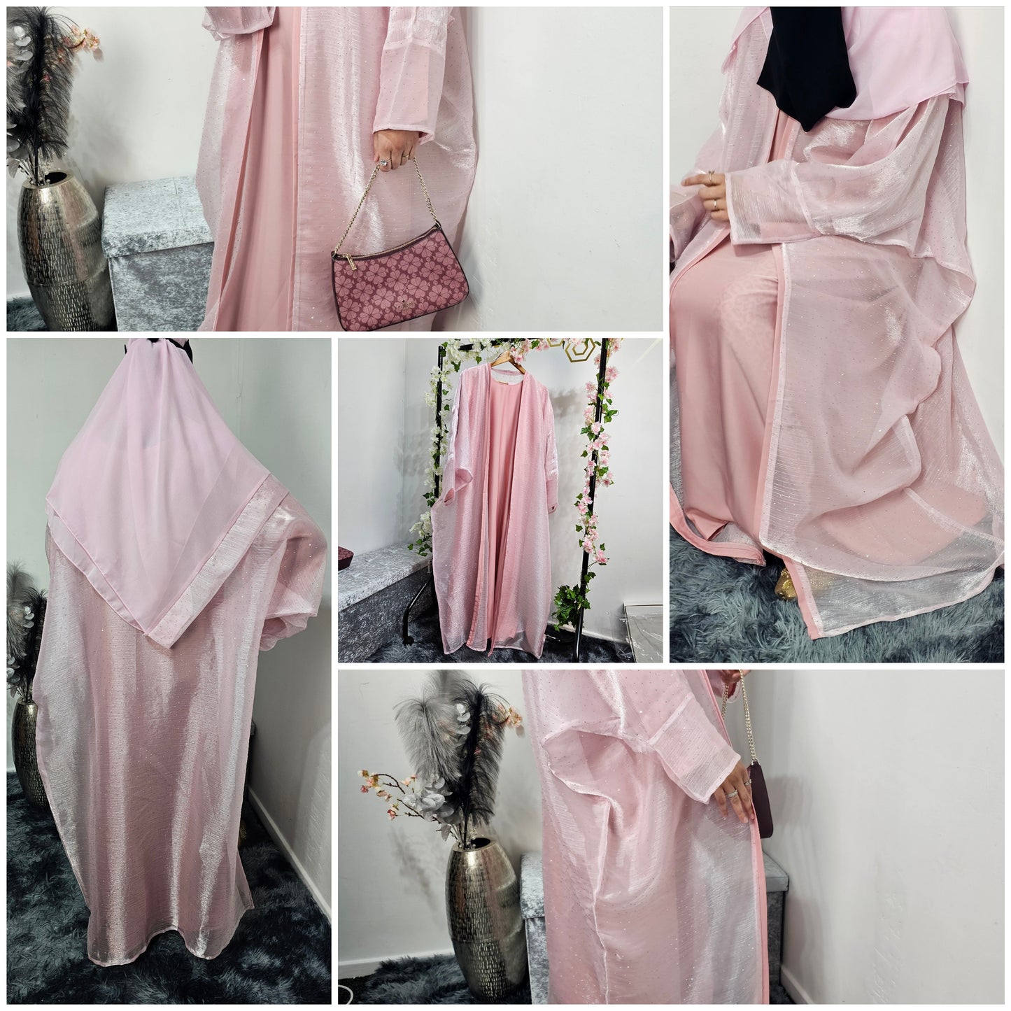 Fatiisa-NOOR Luxury abaya 3pc