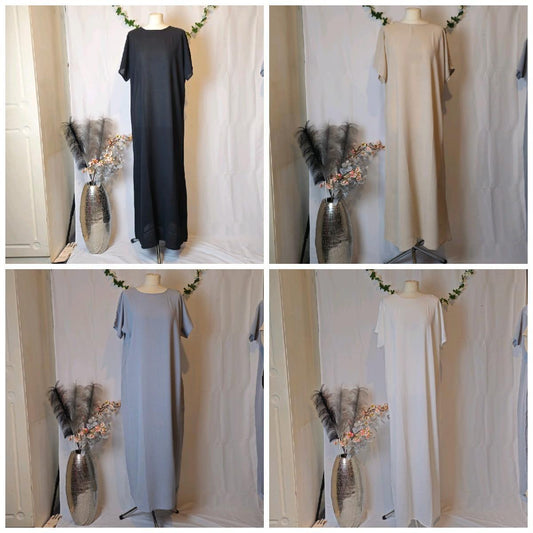 Fatiisa's Abaya Inner slip dress Dubai Plain Casual Comfort Comfortable Islamic