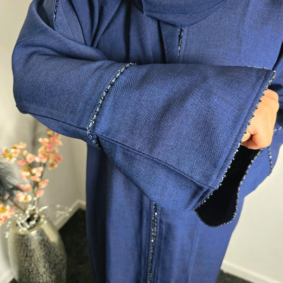 Fatiisa's Winter Closed Linen Abayas Size From 50-58