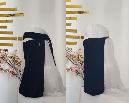 Modest Half Niqab – 1 Layer, Chic Charm Detail
