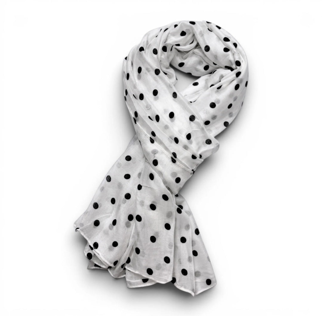 Polka Dot Modal Scarf
