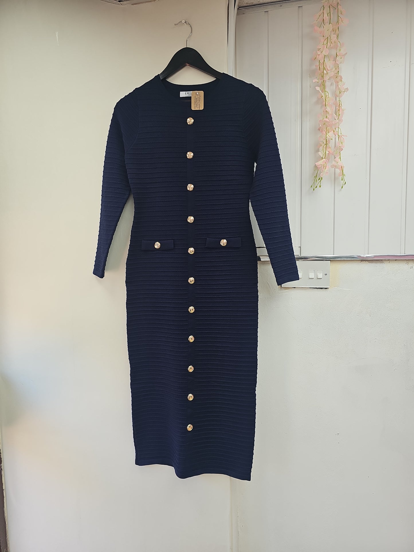 Autumn/Winter 2025 Collection: Elegant Casual High-End Hip-Hugging Long Sweater Dress, Women’s Autumn Tops & Womenswear Formal