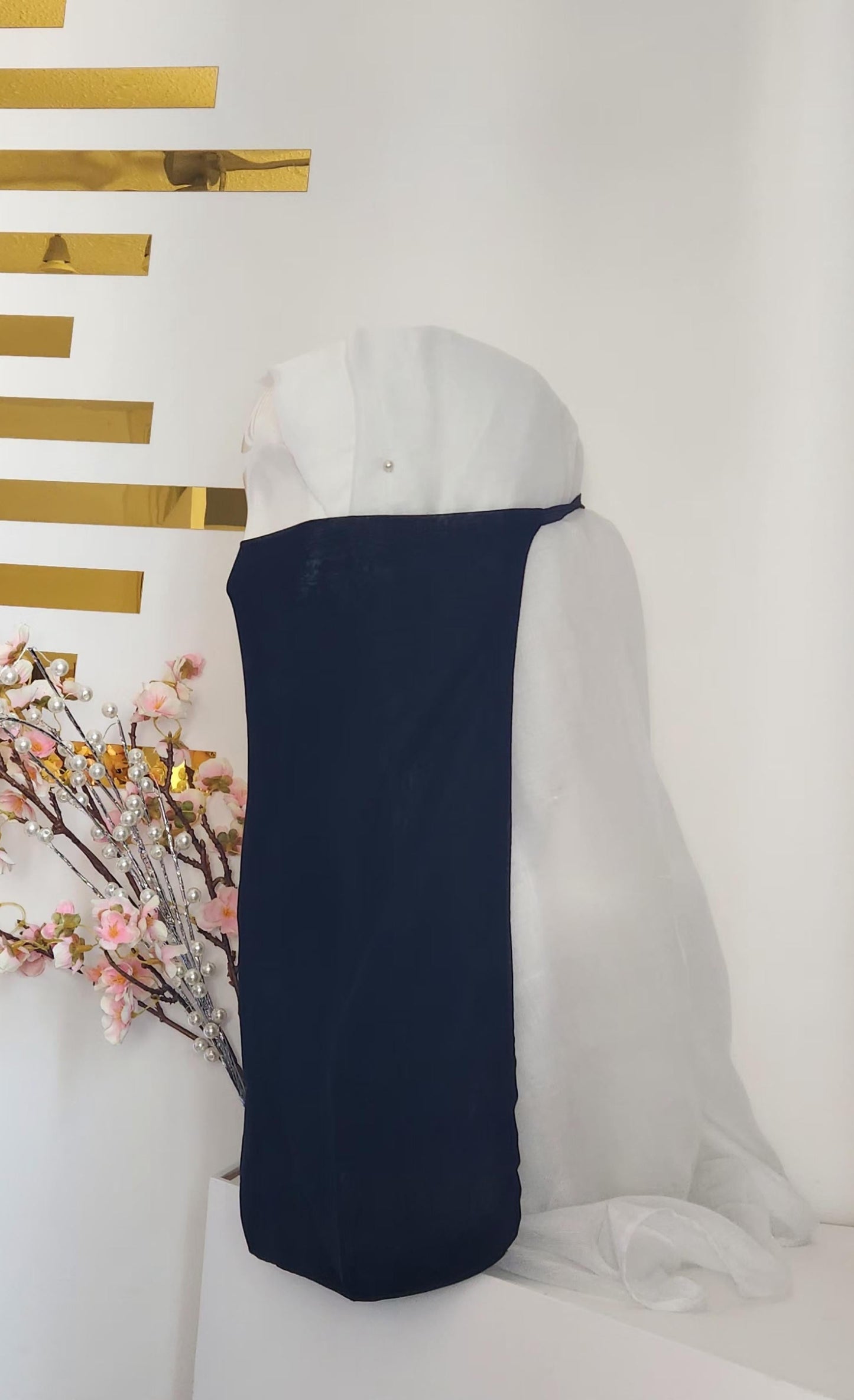 Modest Half Niqab – 1 Layer, Chic Charm Detail