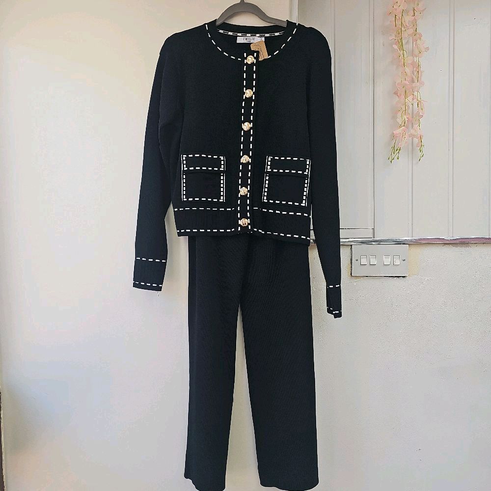 Sweater Material Coord Set – One Size, 3 Colours