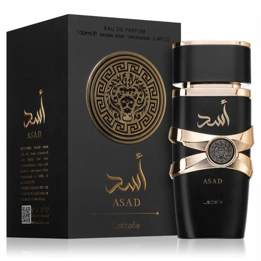 Lattafa Asad Perfume For Men Eau De Parfum 100ml - Long Lasting Luxury Arabian Fragrance with Vanilla Amber & Sandalwood Notes - Exquisite Blend for Gifts