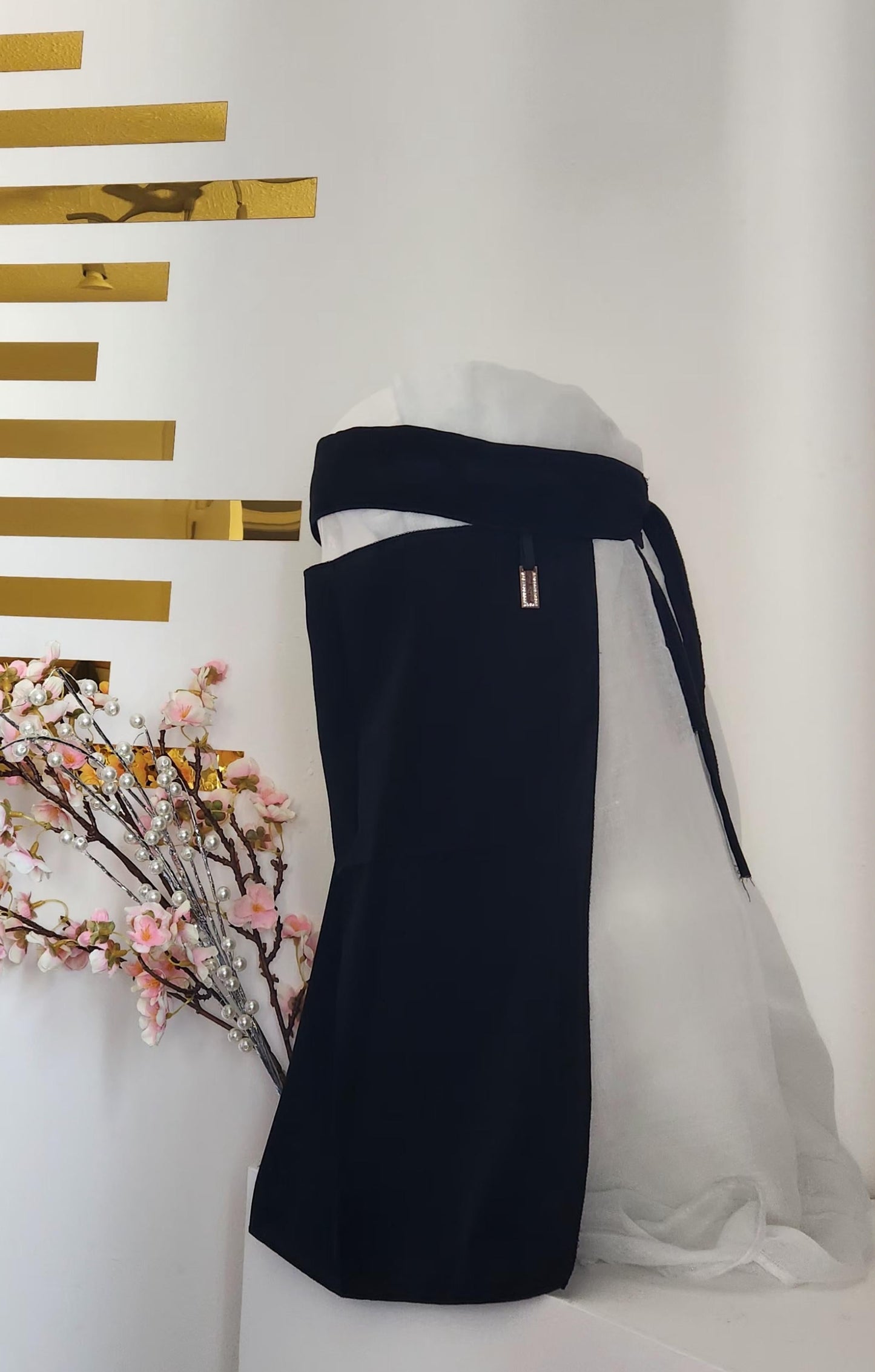 Modest Half Niqab – 1 Layer, Chic Charm Detail