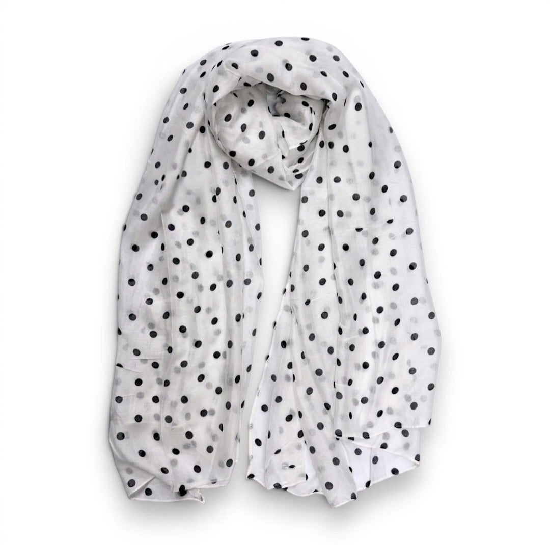 Polka Dot Modal Scarf