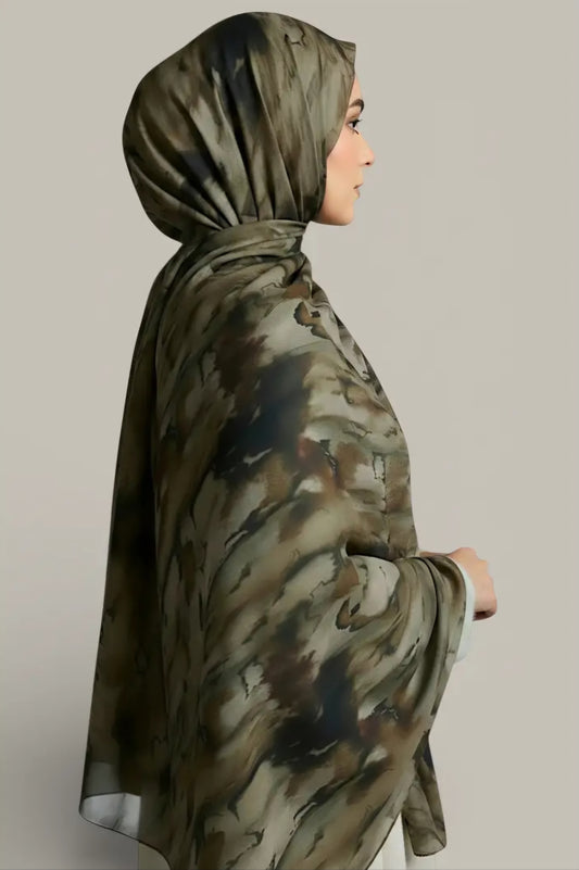Water colour Floral Print Modal Hijabs