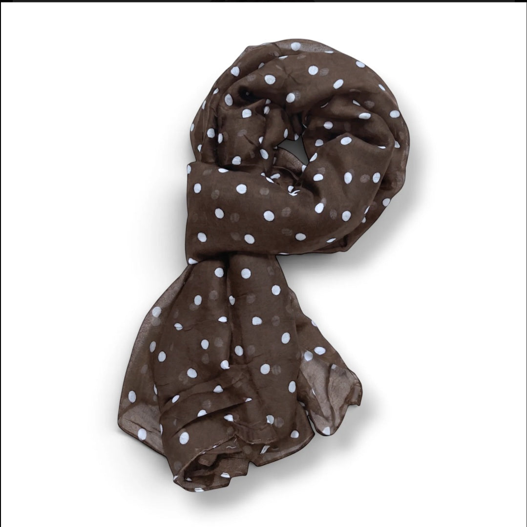 Polka Dot Modal Scarf