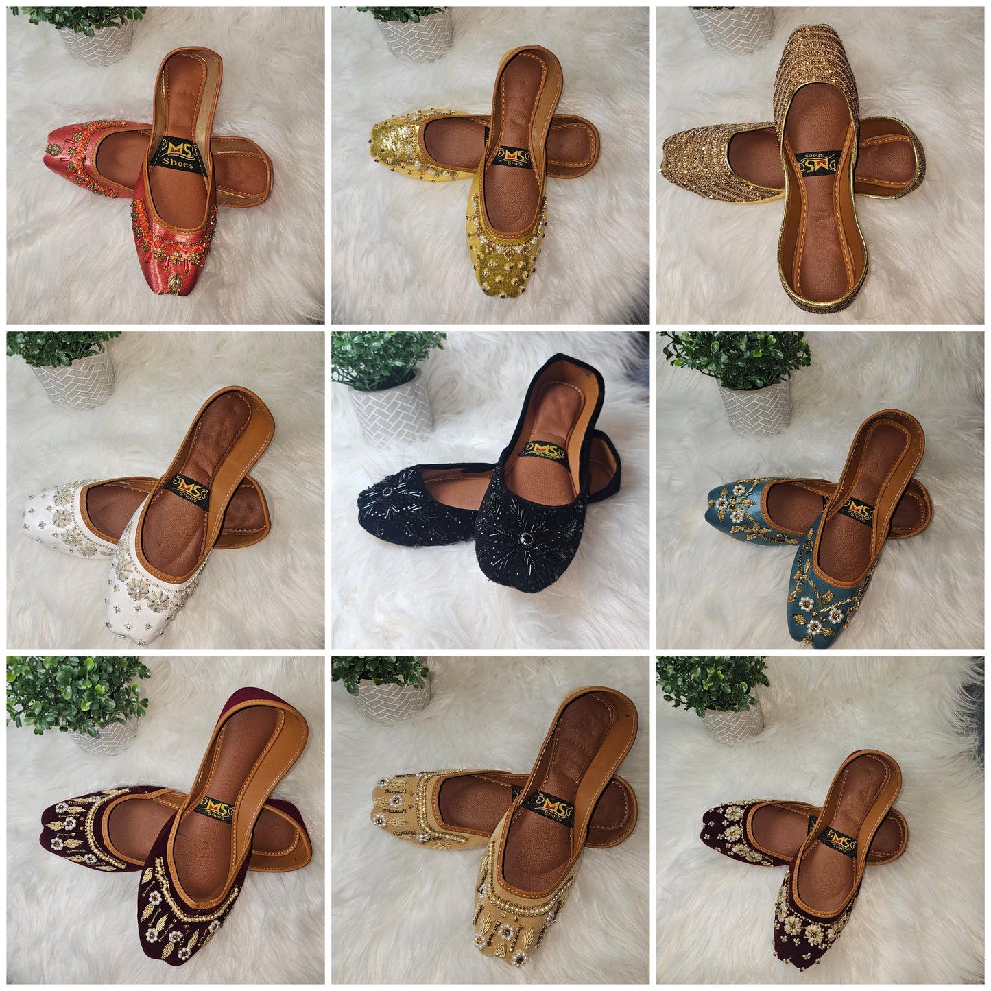 Fatiisa's New Backless Khussa for Ladies U.K from 3-8 Shoes Women Footwear Girl Sandal