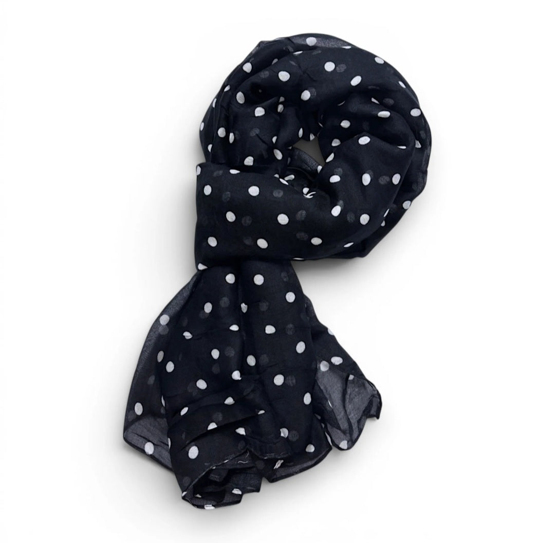 Polka Dot Modal Scarf
